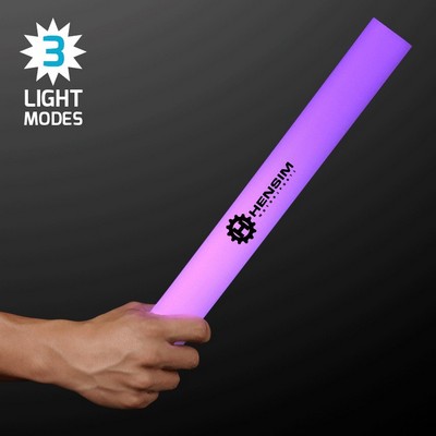 Purple Foam Light Sticks 16" Cheer Sticks - PRINTED