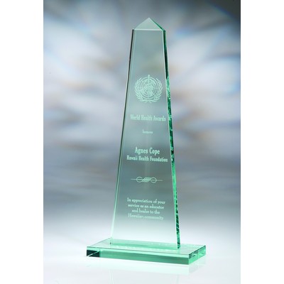 Jade Obelisk Award With Base