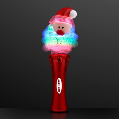 LED Santa Claus Spinning Light Wand - PRINTED