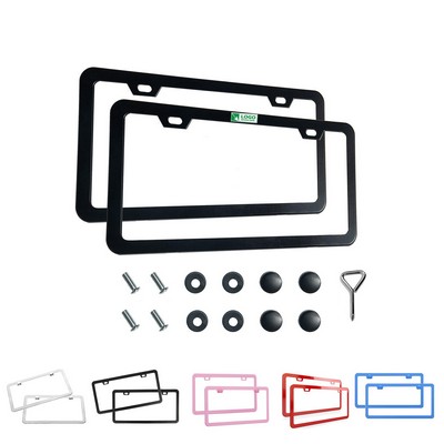 2pcs Solid Rust-Proof Aluminum License Plates