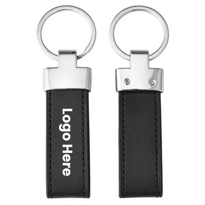 Premium Zinc Alloy PU Leather Key Chain