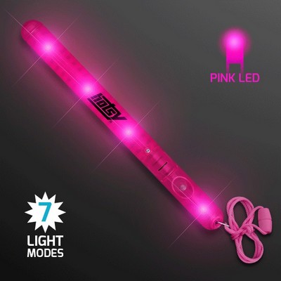 Flashing LED Pink Patrol Wand - PRINTED