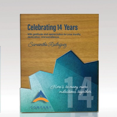 9x12 Plaque Edge Puzzle - Customizable Wood Acrylic