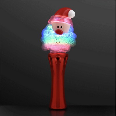 LED Santa Claus Spinning Light Wand - BLANK