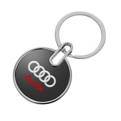 Premium Round Metal Keychain
