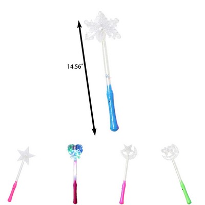 Illuminated Frozen Snowflake Wand Toy For Children