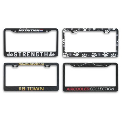 Uv Printing Custom Design Aluminum License Plate Frame