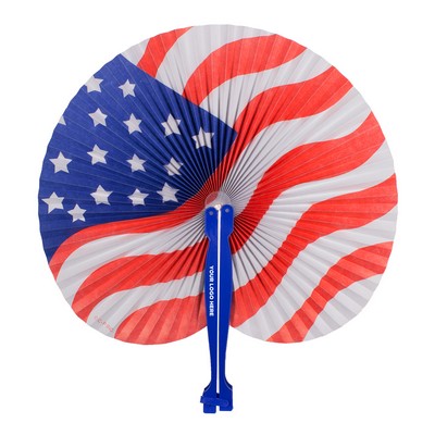 Patriotic Folding Fan(Blank)