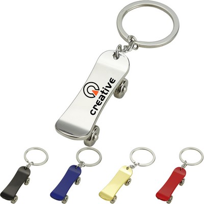 Skateboard Zinc Alloy Key Ring