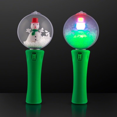 LED Spinning Snowman Light Wand - BLANK