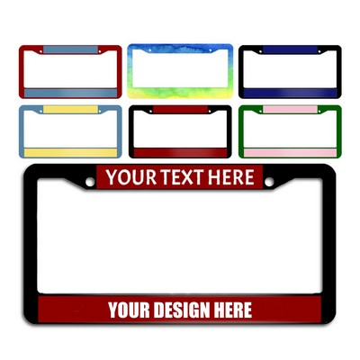 Personalized License Plate Frames