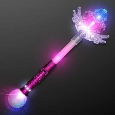 Winged Heart LED Fairy Wand - BLANK