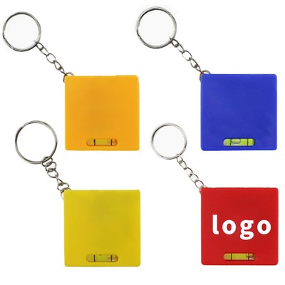 TWO in One Keychain with Tape Measure and Level