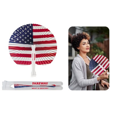 Patriotic Paper Fan
