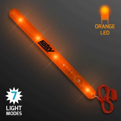 Flashing LED Orange Patrol Wand - PRINTED
