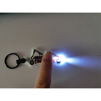 Car Shaped PVC Flashlight Keychain