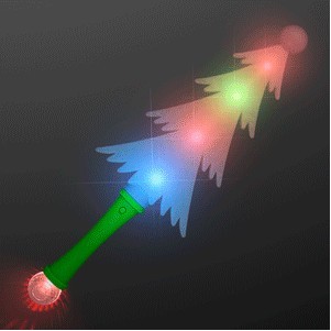 Frosty Christmas Tree Light Up Wand 14.75" - BLANK