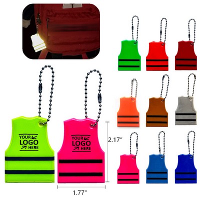 Reflective Safety Vest Keytag