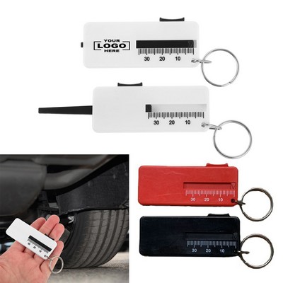 Tire Tread Depth Gauge W/ Key Ring