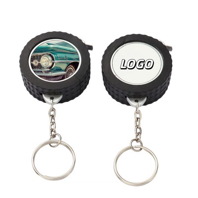 Tire Tape Measure Keychain