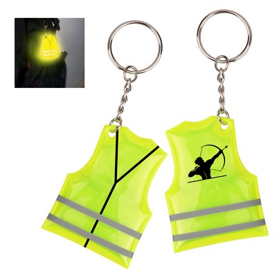 Reflective Vest-shaped Keychain