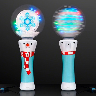 LED Winter Wonderland Snowflake Spinning Wand - BLANK