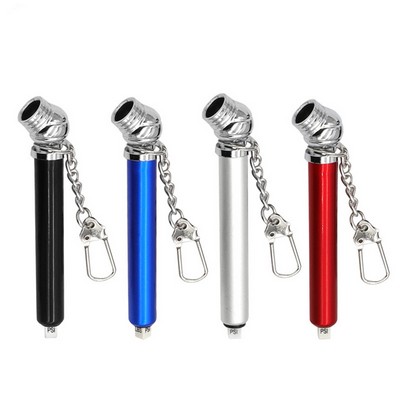 Compact Tire Pressure Keychain Gauge
