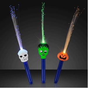Light Up Fiber Optic Halloween Wands - BLANK